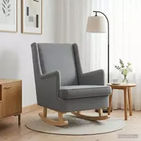 Supamasis krėslas Šviesiai pilka 62 x 80 x 85 cm audinys
