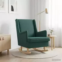 Supamasis krėslas Tamsiai žalia 62 x 80 x 85 cm audinys