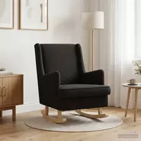Supamasis krėslas Juoda 62 x 80 x 85 cm Bouclé