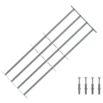 Saugumo grotelės langams su 4 kryžmėmis 3 pcs 930-1740 mm