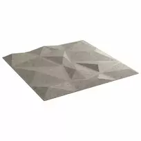 Sienų plokštės 48 pcs Betono pilka 50 x 50 cm XPS Putplastis