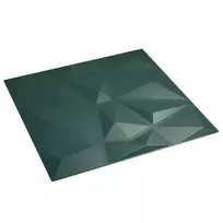 Sienų plokštės 24 pcs Žalia 50 x 50 cm XPS Putplastis