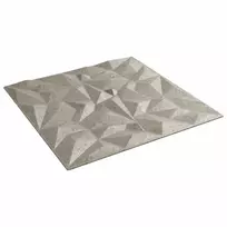 Sienų plokštės 24 pcs Amethyst Beton 50 x 50 cm XPS Putplastis