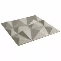 Sienų plokštės 12 pcs Diamond Beton 50 x 50 cm XPS Putplastis