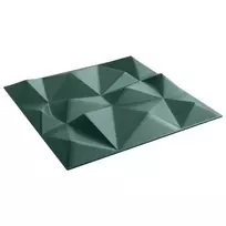 Sienų plokštės 12 pcs Diamond Žalias 50 x 50 cm XPS Putplastis