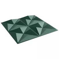Sienų plokštės 12 pcs Origami Žalias 50 x 50 cm XPS Putplastis