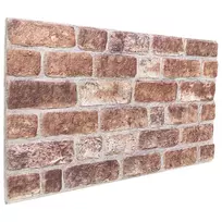 Sienų plokštės 10 pcs Ruda 100 x 50 cm EPS putos