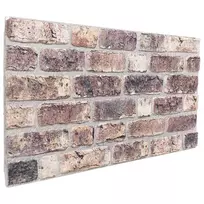 Sienų plokštės 10 pcs Tamsiai rudas 100 x 50 cm EPS putos
