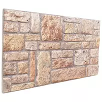 Sienų plokštės 10 pcs Šviesiai ruda ir balta 100 x 50 cm