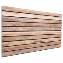 Sienų plokštės 5 pcs Šviesiai rudas 100 x 50 cm EPS putos