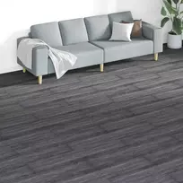 Grindų lentos 18 pcs Juoda ir Balta 5,26 m² PVC