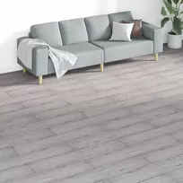 Grindų lentos 18 pcs Tamsiai pilka 5,26 m² PVC