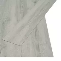 Savaime besiūlių grindų lenta 32 pcs Šviesiai pilka 4,46 m² PVC