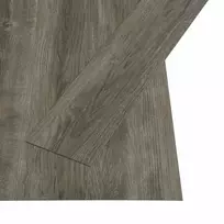 Savaime besiūlių grindų lenta 32 pcs Pilka ir ruda 4,46 m² PVC
