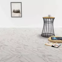 Grindų lentos 5,11 m² 55 pcs PVC Balti marmuro