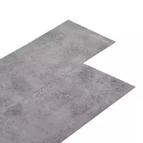 Savaime besiūlių grindų lenta 32 pcs Cementas rudas 4,46 m² PVC