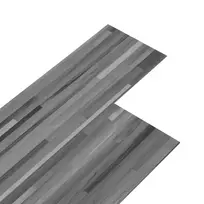 Savaime besiūlių grindų lenta 32 pcs Dryžuota pilka 4,46 m² PVC