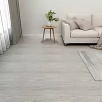 Grindų lentos 5,11 m² 55 pcs PVC Pilka ir medis