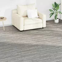Grindų lentos 18 pcs Tamsiai pilka 2,51 m² PVC