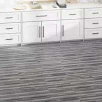 Grindų lentos 2,51 m² 18 pcs PVC Dryžuota pilka
