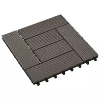 Terasinė Plytelė 11 pcs Tamsiai rudas 30 x 30 cm MPK