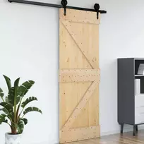 Duris NARVIK Natūrali 95 x 210 cm Kietos pušies medžio durys