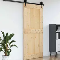 Duris NARVIK Natūrali 100 x 210 cm Kietos pušies medžio durys