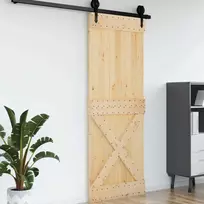 Duris NARVIK Natūrali 85 x 210 cm Kietos pušies medžio durys