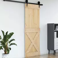 Duris NARVIK Natūrali 80 x 210 cm Kietos pušies medžio durys