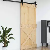Duris NARVIK Natūrali 100 x 210 cm Kietos pušies medžio durys