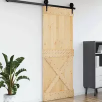 Duris NARVIK Natūrali 95 x 210 cm Kietos pušies medžio durys