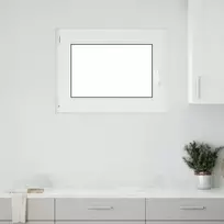 Požeminio lango RISOR 80 x 50 cm PVC ir stiklas Balta
