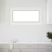 Požeminio lango RISOR 110 x 70 cm PVC ir stiklas Balta
