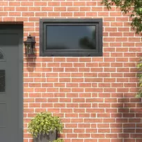 Požeminio lango RISOR 100 x 70 cm PVC ir stiklas Antracito
