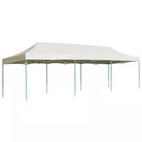 Išskleidžiama proginė palapinė, kreminės spalvos, 3x9m