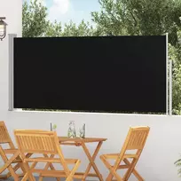 Ištraukiama šoninė pertvara, juodos spalvos, 120x300cm