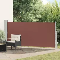 Ištraukiama šoninė pertvara, rudos spalvos, 140x300cm
