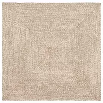 Zoninės kiliminės dangos Natūrali ir Balta 120 x 120 cm Džiutas