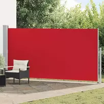 Ištraukiama šoninė pertvara, raudonos spalvos, 160x500cm