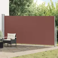 Ištraukiama šoninė pertvara, rudos spalvos, 160x500cm