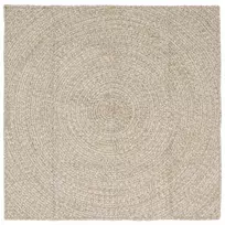 Zoninės kiliminės dangos Natūrali ir Balta 120 x 120 cm Džiutas