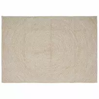 Zoninės kiliminės dangos Natūrali ir Balta 160 x 230 cm Džiutas