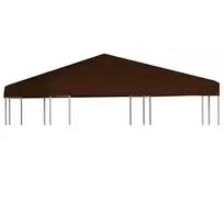 Viršutinis pavėsinės uždangalas, rudas, 3x3m, 310 g/m²