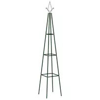 Stovai vijokliniams augalams, 2vnt., tamsiai žalia, 35x35x195cm