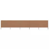 Uždanga nuo vėjo, 5 plokštės, taupe spalvos, 600x80cm, audinys