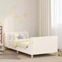 Vaikiška lovos konstrukcija su galvūgaliu Kreminė 90 x 200 cm