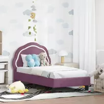 Vaikiška Lovo Rėmas su Galvūgaliu Violetinė 70 x 140 cm Aksomas
