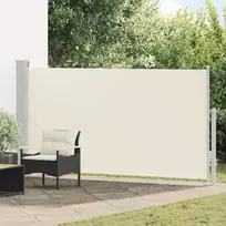 Ištraukiama šoninė kiemo pertvara, kreminės spalvos, 170x300cm