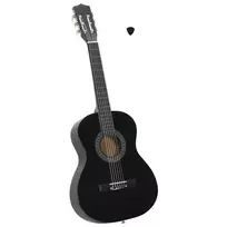 Klasikinė gitara pradedantiesiems ir vaikams, juoda, 3/4 36"