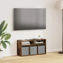 Žemas stalas su stalčių Rūkyta ąžuolas 72 x 22,5 x 38 cm